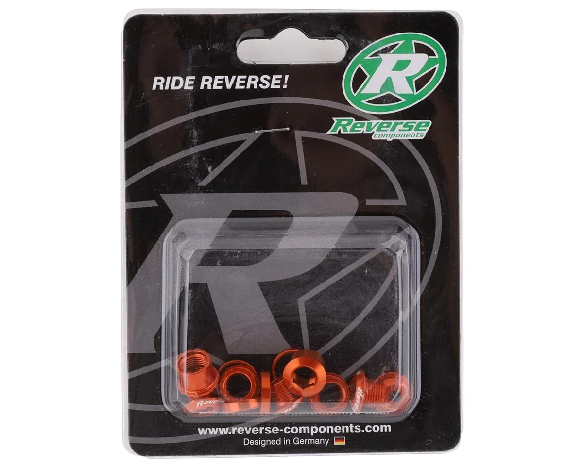Reverse Components Chainring Bolt Set (Orange) (4 Pack) - view 2